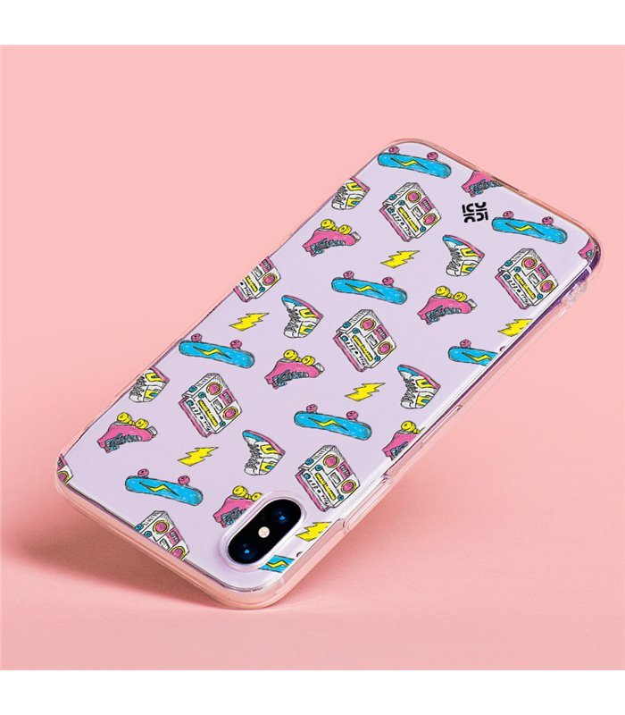 Funda para [ ZTE Blade A52 Lite ] Dibujo Tendencias [ Skate Patines Años 90 ] de Silicona