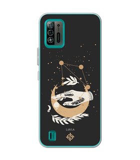 Funda para [ ZTE Blade A52 Lite ] Dibujo Zodiaco [ Signo Zodiacal - Libra ] de Silicona Flexible para Smartphone 