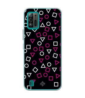 Funda para [ ZTE Blade A52 Lite ] Squid Game [Símbolos Mix] de Silicona Flexible para Smartphone 