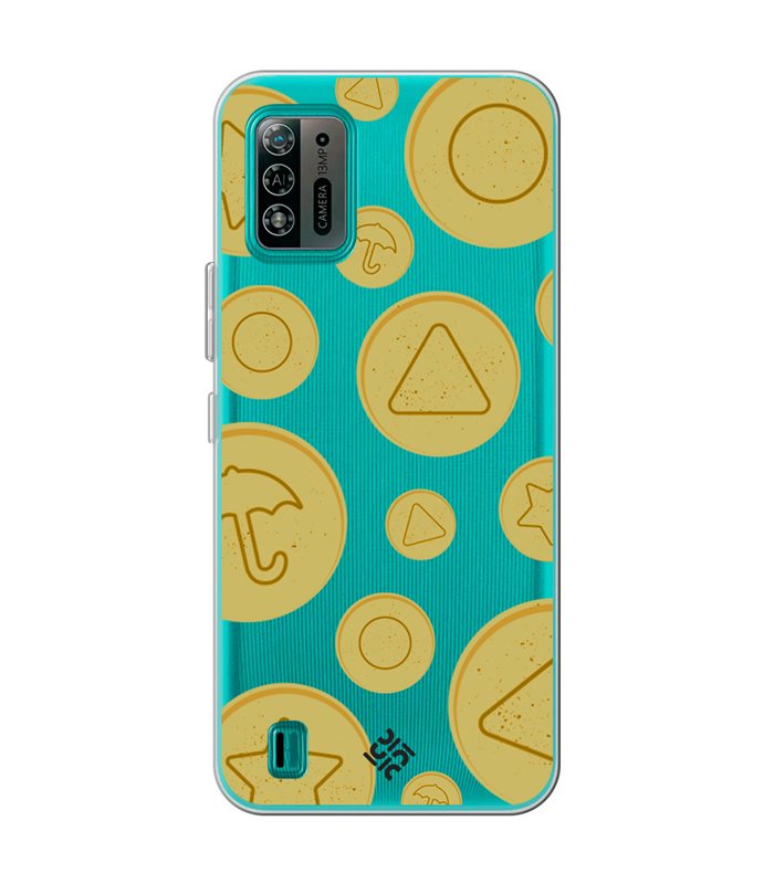 Funda para [ ZTE Blade A52 Lite ] Squid Game [Galletas Dalgona Candy] de Silicona Flexible para Smartphone 