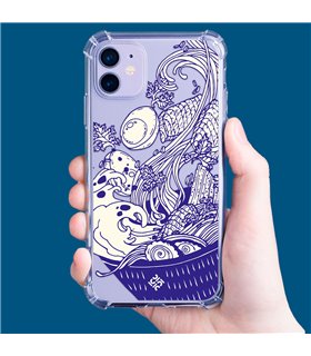 Funda Antigolpe [ iPhone 14 ] Dibujo Japones [ Ramen ] Esquina Reforzada Silicona 1.5mm Transparente