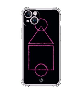 Funda Antigolpe [ iPhone 14 ] Squid Game [Pista de Juego] Esquina Reforzada Silicona 1.5mm Transparente