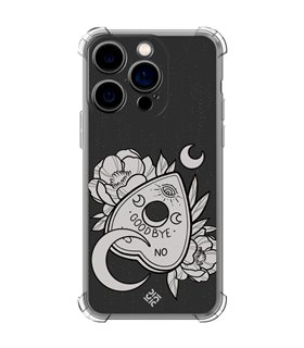 Funda Antigolpe [ iPhone 14 Pro ] Dibujo Gotico [ Dieza de la Ouija - Yes or No ] Esquina Reforzada Silicona 1.5mm Transparente
