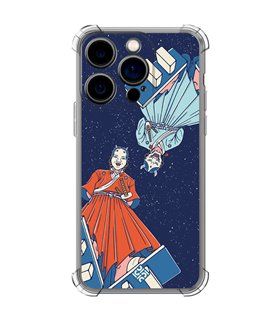 Funda Antigolpe [ iPhone 14 Pro ] Dibujo Japones [ Los dioses Japoneses Desde Arriba ] Esquina Reforzada Silicona 1.5mm