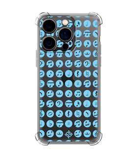 Funda Antigolpe [ iPhone 14 Pro ] Diseño Música [ Notas Musicales ] Esquina Reforzada Silicona 1.5mm Transparente