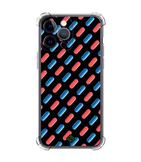 Funda Antigolpe [ iPhone 14 Pro Max ] Cine Fantástico [ Pildora Roja y Azul ] Esquina Reforzada Silicona 1.5mm