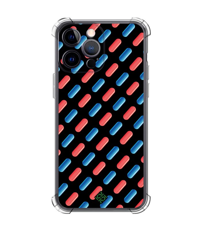 Funda Antigolpe [ iPhone 14 Pro Max ] Cine Fantástico [ Pildora Roja y Azul ] Esquina Reforzada Silicona 1.5mm