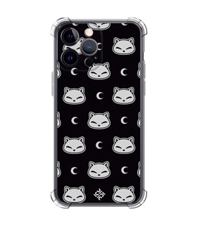 Funda Antigolpe [ iPhone 14 Pro Max ] Dibujo Cute [ Gato Negro Lunar ] Esquina Reforzada Silicona 1.5mm Transparente