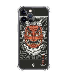 Funda Antigolpe [ iPhone 14 Pro Max ] Dibujo Japones [ Demonio Namahage Japones ] Esquina Reforzada Silicona 1.5mm