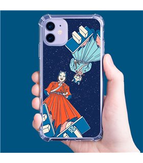 Funda Antigolpe [ iPhone 14 Pro Max ] Dibujo Japones [ Los dioses Japoneses Desde Arriba ] Esquina Reforzada Silicona 1.5mm