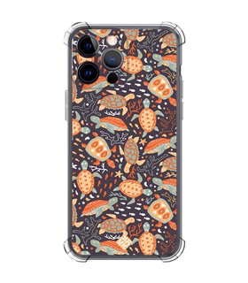 Funda Antigolpe [ iPhone 14 Pro Max ] Dibujo Mascotas [ Estampado de Tortugas ] Esquina Reforzada Silicona 1.5mm