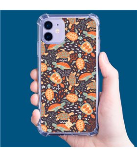 Funda Antigolpe [ iPhone 14 Pro Max ] Dibujo Mascotas [ Estampado de Tortugas ] Esquina Reforzada Silicona 1.5mm