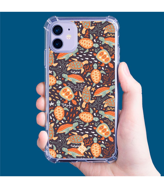 Funda Antigolpe [ iPhone 14 Pro Max ] Dibujo Mascotas [ Estampado de Tortugas ] Esquina Reforzada Silicona 1.5mm