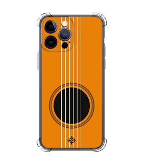 Funda Antigolpe [ iPhone 14 Pro Max ] Diseño Música [ Caja de Resonancia Guitarra ] Esquina Reforzada Silicona 1.5mm