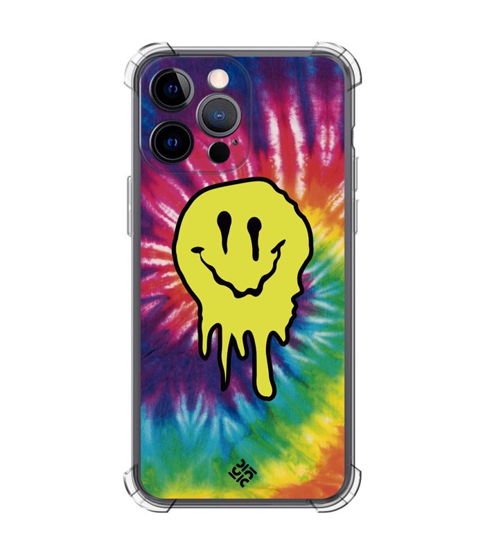 Funda Antigolpe [ iPhone 14 Pro Max ] Dibujo Tendencias [ Sonrisa Smile Swirl Abstracto ] Esquina Reforzada Silicona 1.5mm