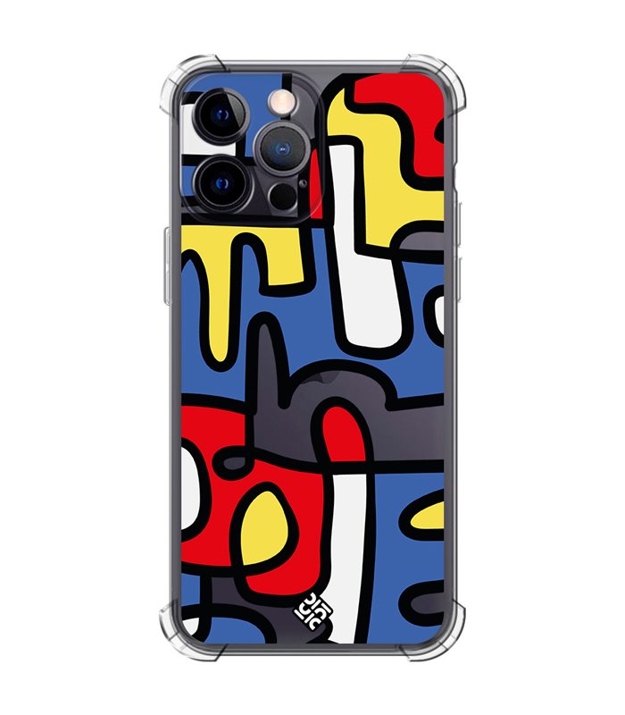 Funda Antigolpe [ iPhone 14 Pro Max ] Dibujo Auténtico [ Impresión Moderna de Arte Minimalista ] Esquina Reforzada Silicona