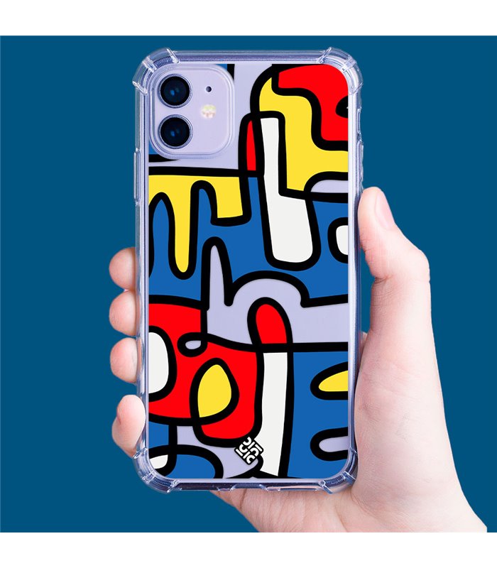 Funda Antigolpe [ iPhone 14 Pro Max ] Dibujo Auténtico [ Impresión Moderna de Arte Minimalista ] Esquina Reforzada Silicona