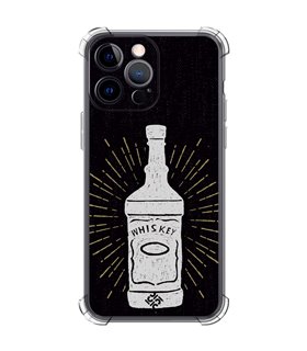Funda Antigolpe [ iPhone 14 Pro Max ] Dibujo Auténtico [ Whiskey ] Esquina Reforzada Silicona 1.5mm Transparente