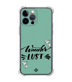 Funda Antigolpe [ iPhone 14 Pro Max ] Dibujo Auténtico [ Wander Lust ] Esquina Reforzada Silicona 1.5mm Transparente