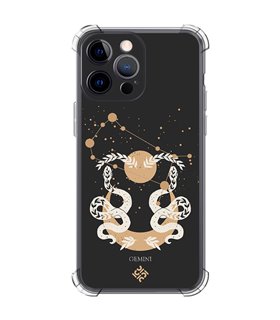 Funda Antigolpe [ iPhone 14 Pro Max ] Dibujo Zodiaco [ Signo Zodiacal - Geminis ] Esquina Reforzada Silicona 1.5mm 