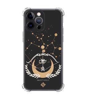 Funda Antigolpe [ iPhone 14 Pro Max ] Dibujo Zodiaco [ Signo Zodiacal - Sagitario ] Esquina Reforzada Silicona 1.5mm