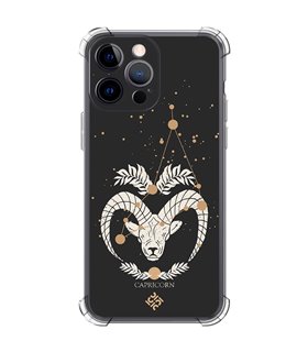 Funda Antigolpe [ iPhone 14 Pro Max ] Dibujo Zodiaco [ Signo Zodiacal - Capricornio ] Esquina Reforzada Silicona 1.5 
