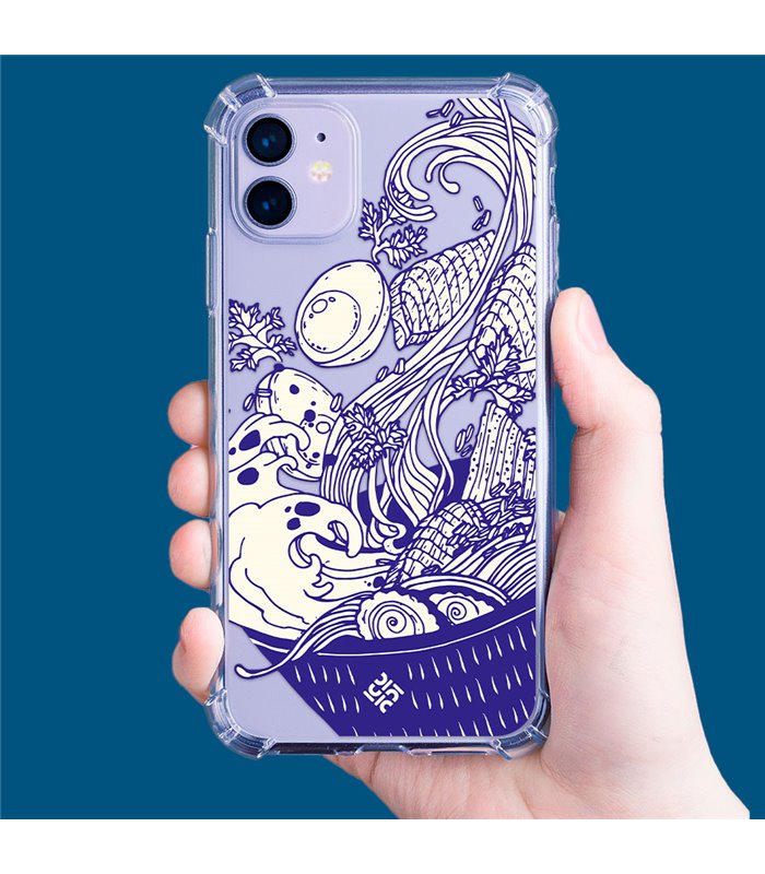 Funda Antigolpe [ iPhone 14 Plus ] Dibujo Japones [ Ramen ] Esquina Reforzada Silicona 1.5mm Transparente