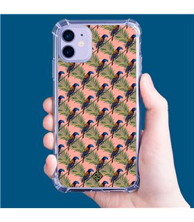 Funda Antigolpe [ iPhone 14 Plus ] Dibujo Mascotas [ Estampado Tropical - Pájaro de Madagascar ] Esquina Reforzada Silicona