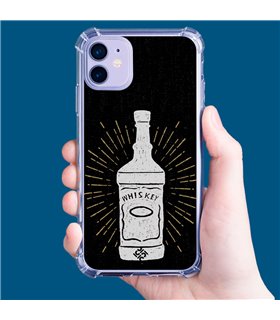 Funda Antigolpe [ iPhone 14 Plus ] Dibujo Auténtico [ Whiskey ] Esquina Reforzada Silicona 1.5mm Transparente