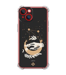 Funda Antigolpe [ iPhone 14 Plus ] Dibujo Zodiaco [ Signo Zodiacal - Libra ] Esquina Reforzada Silicona 1.5mm Transparente