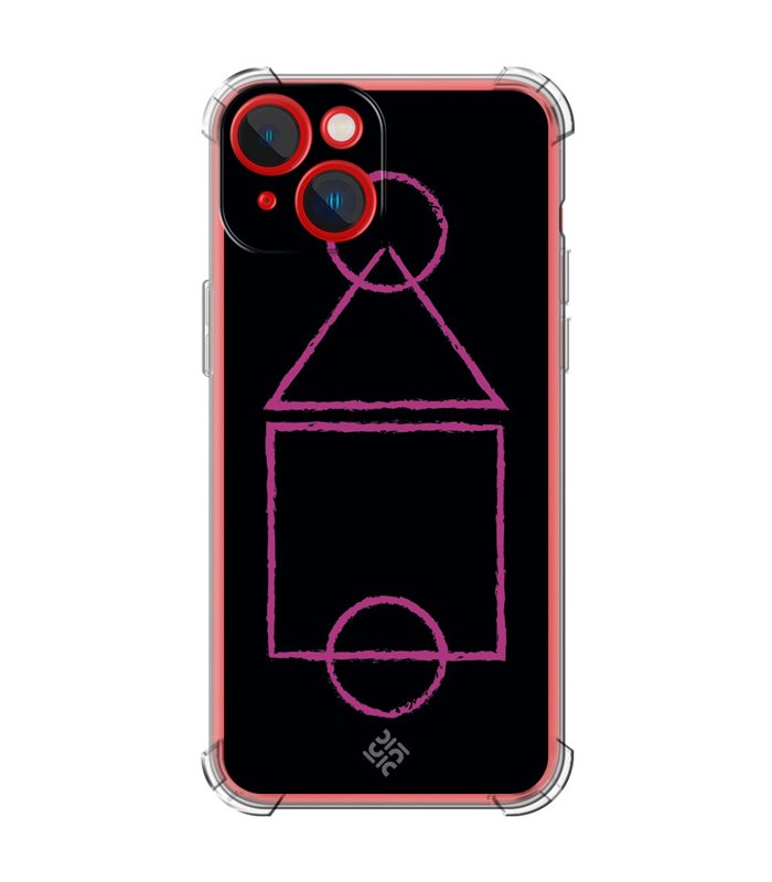 Funda Antigolpe [ iPhone 14 Plus ] Squid Game [Pista de Juego] Esquina Reforzada Silicona 1.5mm Transparente