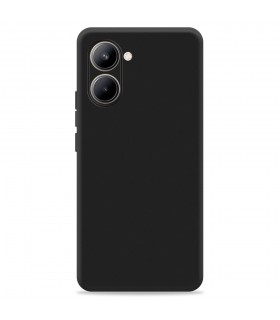 Funda silicona ultrafina color mate negro para Realme C33