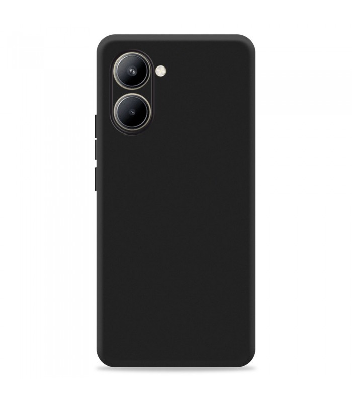 Funda silicona ultrafina color mate negro para Realme C33