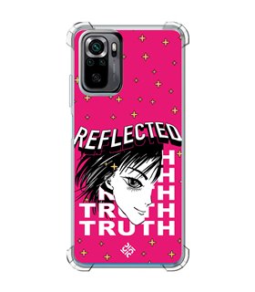 Funda Antigolpe [ POCO M5s ] Dibujos Frikis [ Chica Manga Reflected Truth ] Esquina Reforzada Silicona 1.5mm Transparente