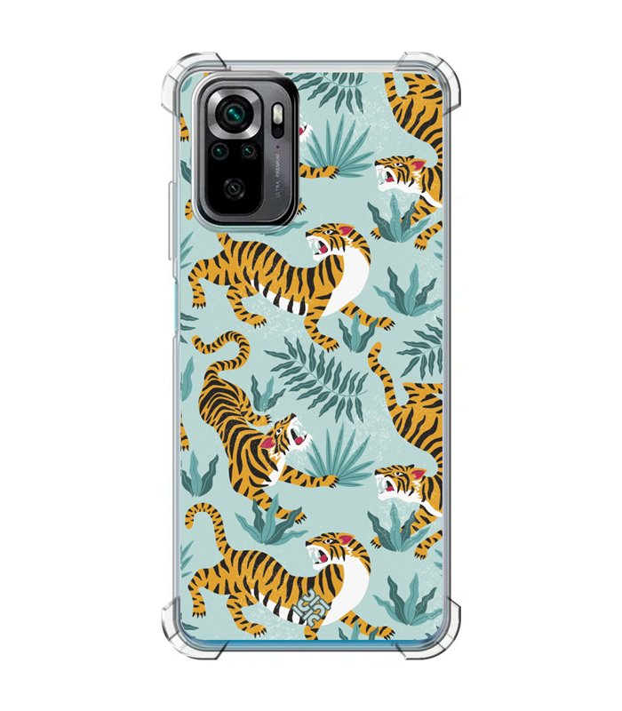 Funda Antigolpe [ POCO M5s ] Dibujo Tendencias [ Estampado de Tigres ] Esquina Reforzada Silicona 1.5mm Transparente