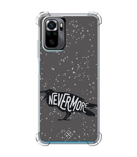 Funda Antigolpe [ POCO M5s ] Dibujo Auténtico [ Cuervo Never More ] Esquina Reforzada Silicona 1.5mm Transparente