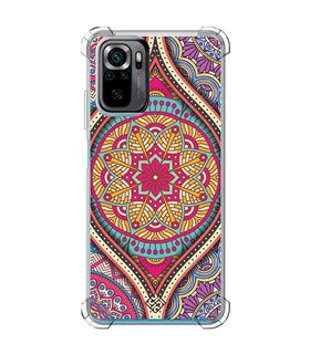 Funda Antigolpe [ POCO M5s ] Dibujo Auténtico [ Baldosa de Teja Mandala ] Esquina Reforzada Silicona 1.5mm Transparente