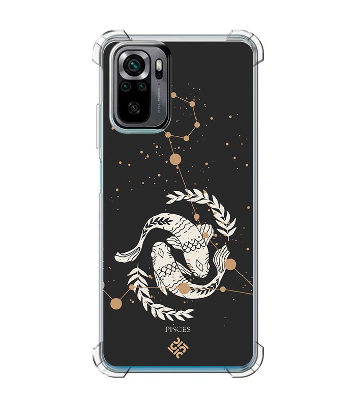 Funda Antigolpe [ POCO M5s ] Dibujo Zodiaco [ Signo zodiacal - Picis ] Esquina Reforzada Silicona 1.5mm Transparente