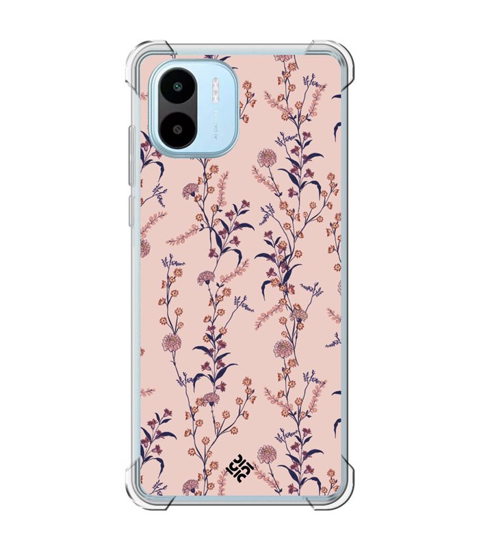 Funda Antigolpe [ Xiaomi Redmi A1 ] Dibujo Botánico [ Motivos botánico de varios tipos de flores ] Silicona