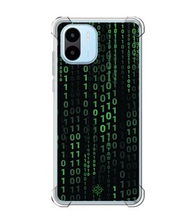 Funda Antigolpe [ Xiaomi Redmi A1 ] Cine Fantástico [ Números Binarios Matrix ] Esquina Reforzada Silicona 1.5