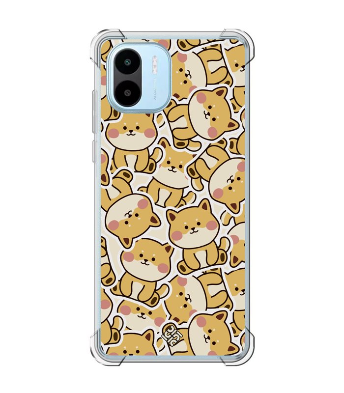 Funda Antigolpe [ Xiaomi Redmi A1 ] Dibujo Cute [ Pegatinas Perrito Shiba ] Esquina Reforzada 1.5