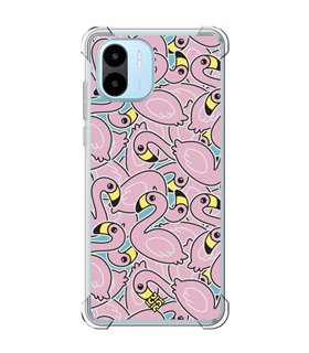 Funda Antigolpe [ Xiaomi Redmi A1 ] Dibujo Cute [ Pegatinas Flamenco ] Esquina Reforzada Silicona 1.5mm