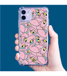 Funda Antigolpe [ Xiaomi Redmi A1 ] Dibujo Cute [ Pegatinas Flamenco ] Esquina Reforzada Silicona 1.5mm