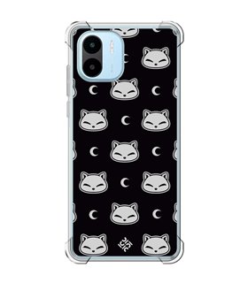 Funda Antigolpe [ Xiaomi Redmi A1 ] Dibujo Cute [ Gato Negro Lunar ] Esquina Reforzada Silicona 1.5mm Transparente