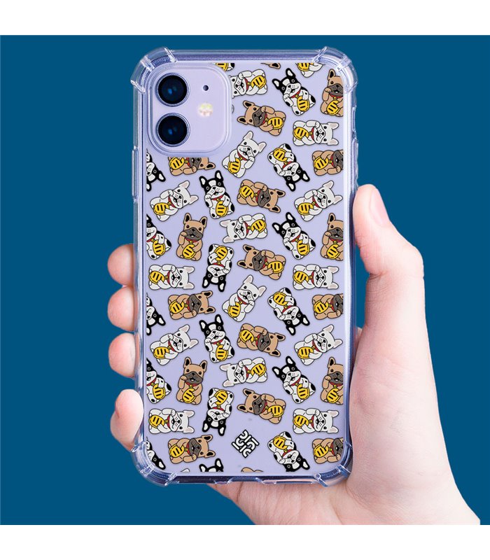 Funda Antigolpe [ Xiaomi Redmi A1 ] Dibujo Cute [ Perro Bulldog de la Suerte ] Esquina Reforzada Silicona 1.5mm