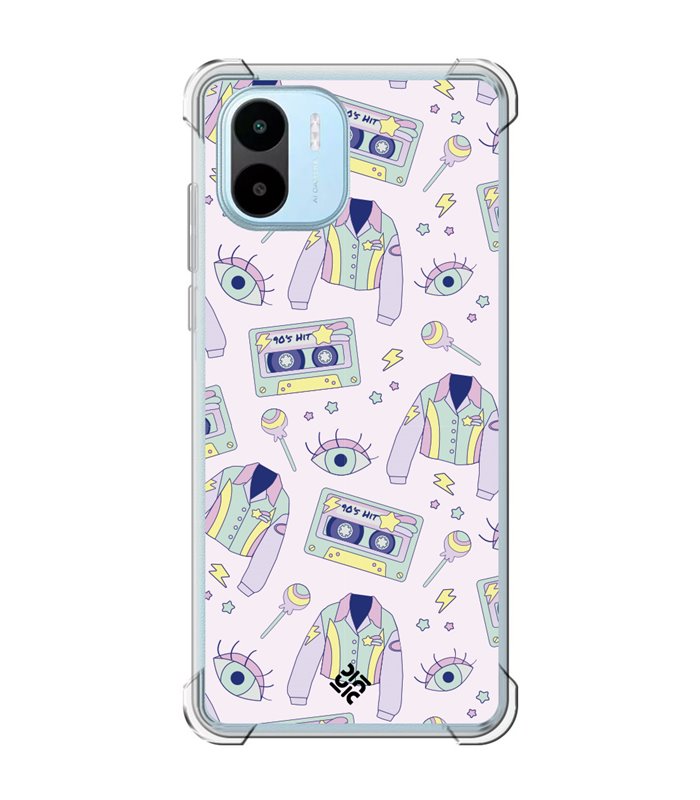 Funda Antigolpe [ Xiaomi Redmi A1 ] Dibujo Cute [ Chaqueta Retro de Color Pastel Años 90 ] Esquina Reforzada Silicona 1.5