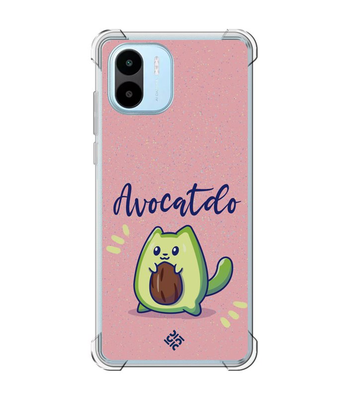 Funda Antigolpe [ Xiaomi Redmi A1 ] Dibujo Cute [ Avocatdo ] Esquina Reforzada Silicona 1.5mm Transparente