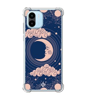 Funda Antigolpe [ Xiaomi Redmi A1 ] Dibujo Esotérico [ Luna Creciente - Dibujo Místico Astrologico ] Esquina Reforzada 1.5