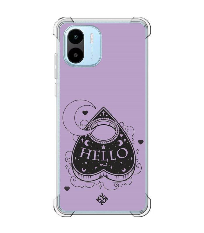 Funda Antigolpe [ Xiaomi Redmi A1 ] Dibujo Gotico [ Dieza de la Ouija - Hello ] Esquina Reforzada Silicona 1.5mm