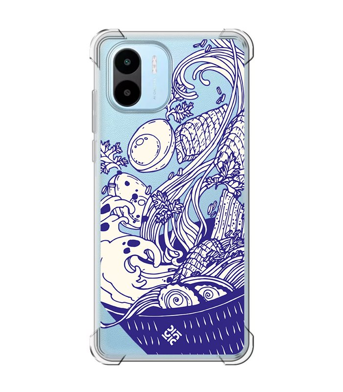 Funda Antigolpe [ Xiaomi Redmi A1 ] Dibujo Japones [ Ramen ] Esquina Reforzada Silicona 1.5mm Transparente